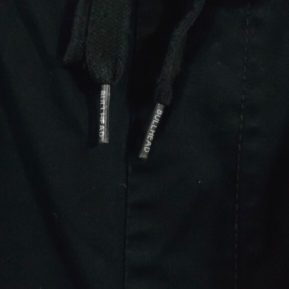 Bullhead Denim Co Women's Size Med Black Drawstring Waist Skinny Jogger Pants - Picture 10 of 16